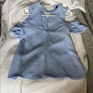 Sky blue v neck